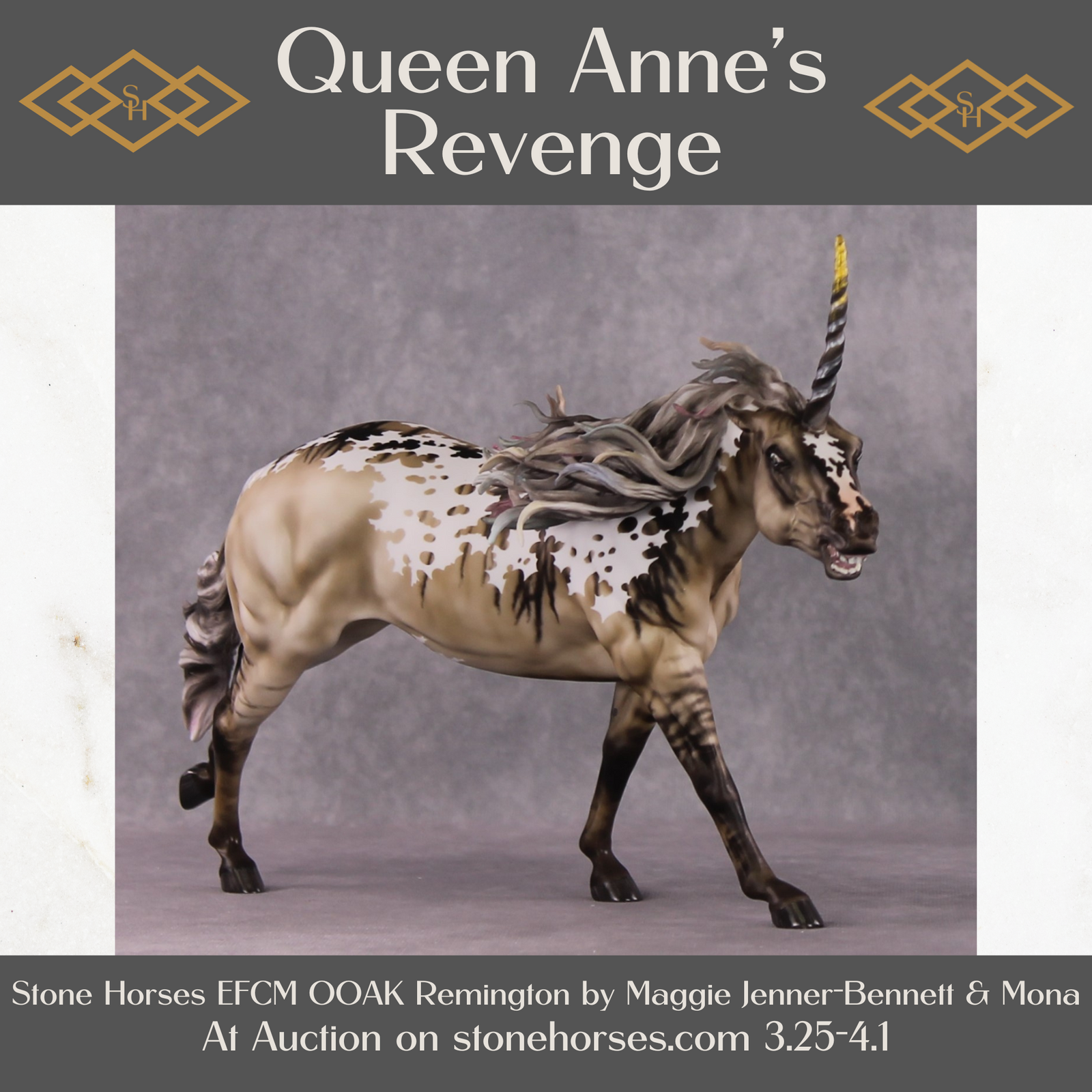 "Queen Anne's Revenge" OOAK EFCM Remington By Maggie Jenner-Bennet
