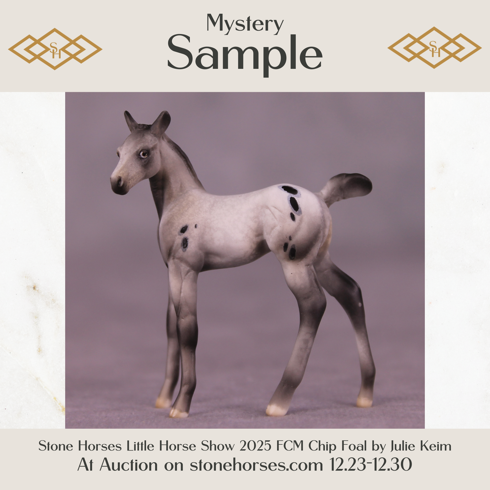 SAMPLE Mystery LE-10 FCM Chip Foal by Julie Keim HS25