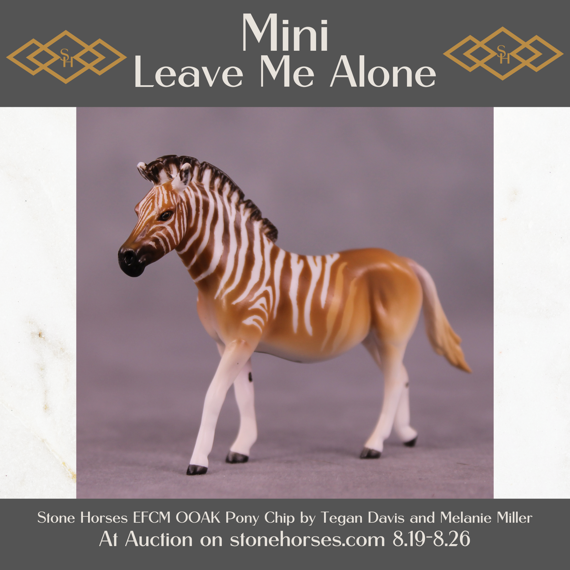 Mini Leave Me Alone OOAK EFCM Chip Pony by Tegan Davis SS825