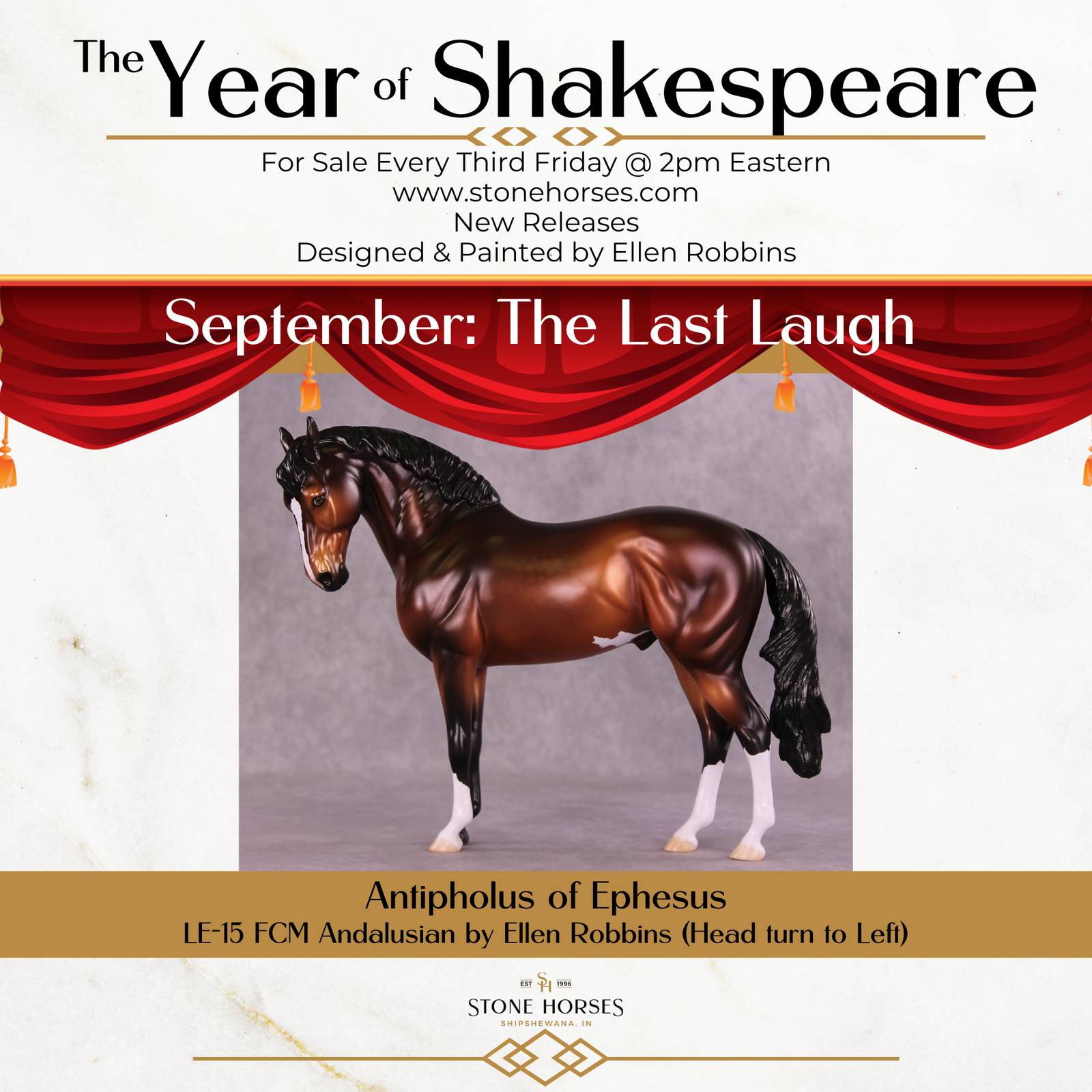 Antipholus of Ephesus LE-15 FCM Andalusian by Ellen Robbins CL25