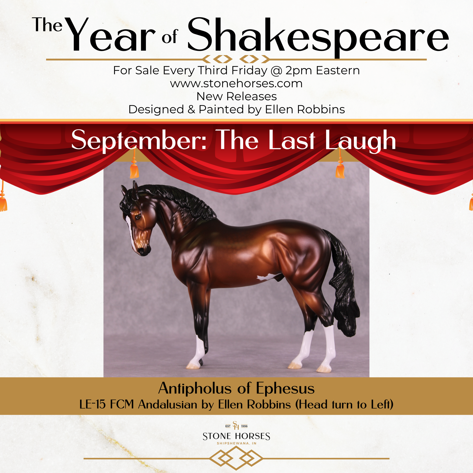 Antipholus of Ephesus LE-15 FCM Andalusian by Ellen Robbins CL25