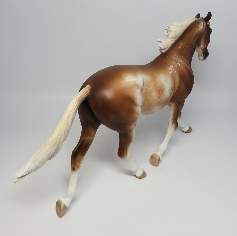DROPS OF JUPITER-OOAK CHESTNUT ROAN PALOUSE MODEL HORSE 4/19
