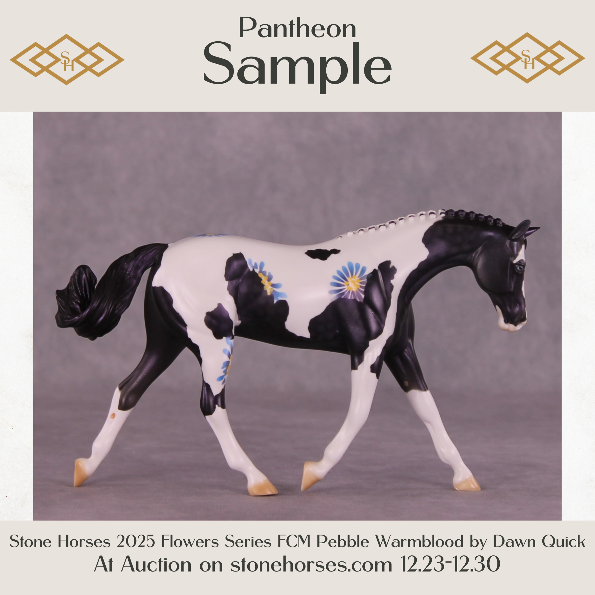 SAMPLE Pantheon OOAK LE-1 Pebble Warmblood by Dawn Quick HS25