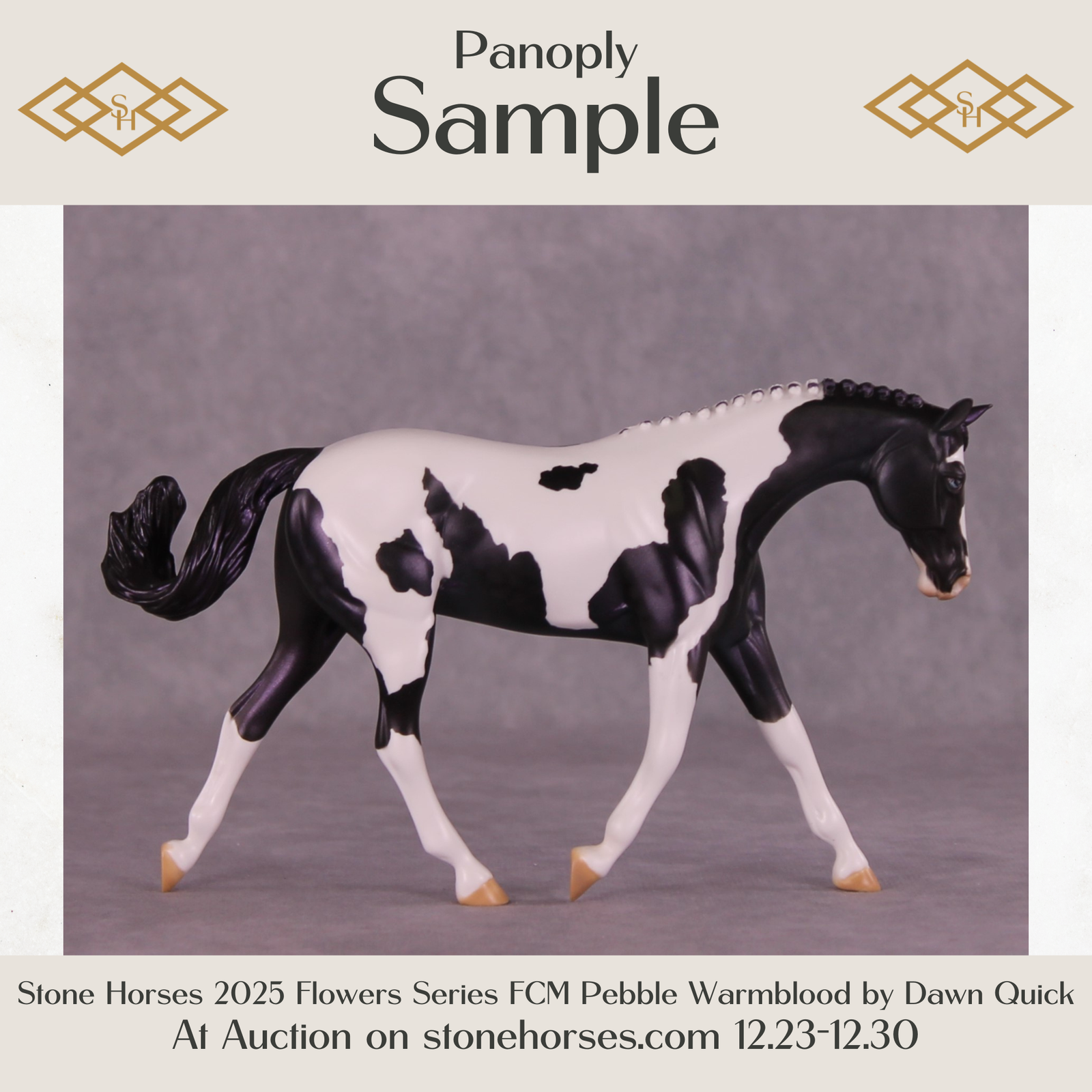 SAMPLE Panoply OOAK LE-8 Pebble Warmblood by Dawn Quick HS25