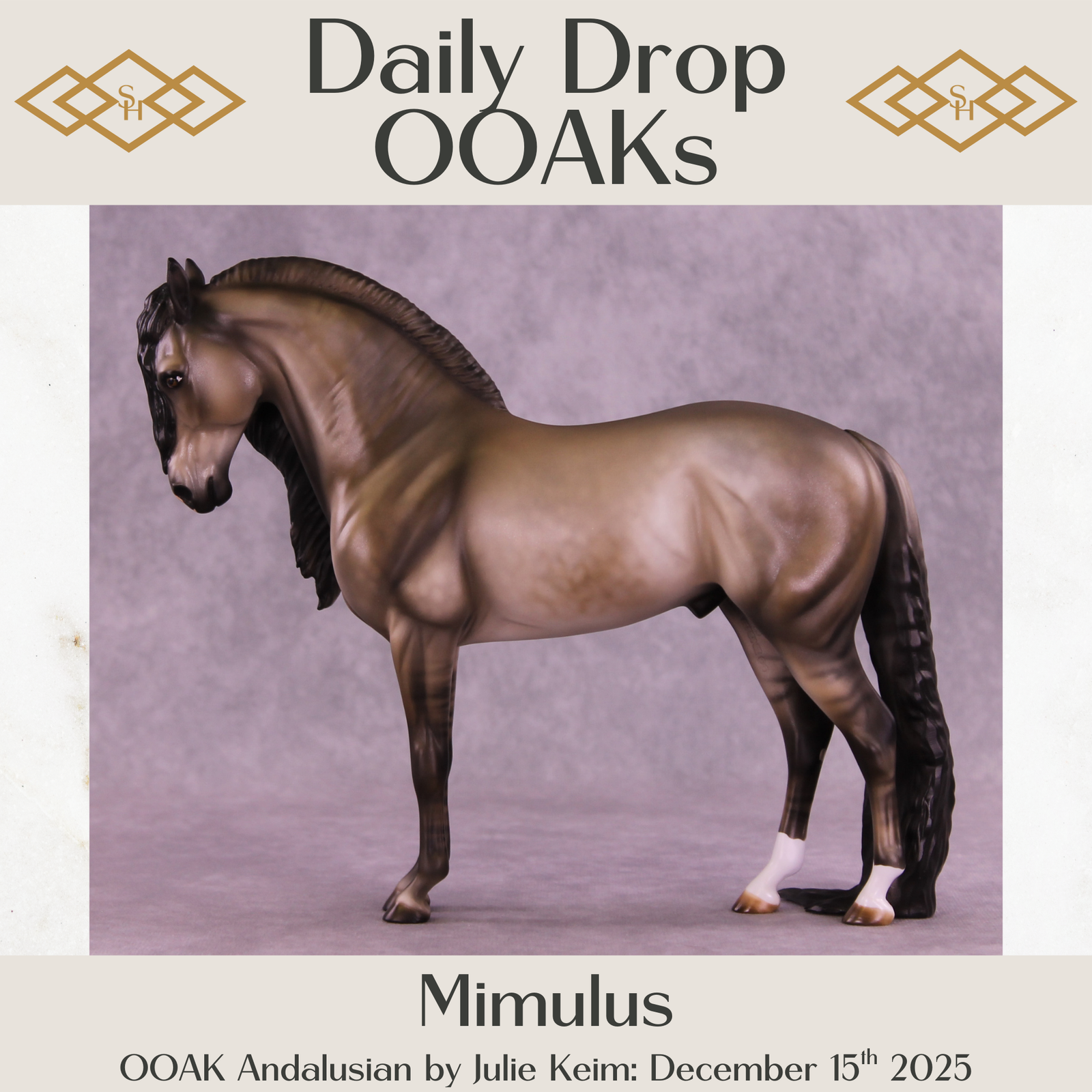 Mimulus OOAK Andalusian by Julie Keim DDOOAKs25