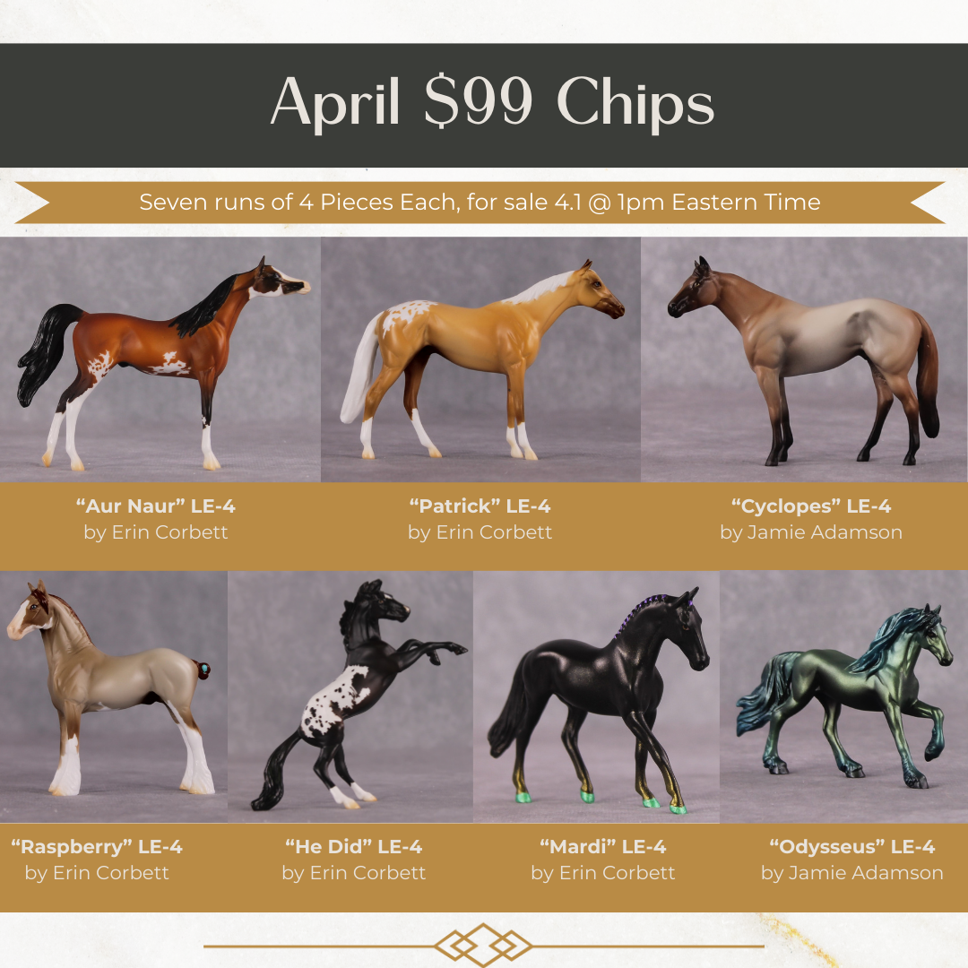 "Mardi" LE-4 Warmblood Chip By Erin Corbett $99 Chips Sale 04/01/2025