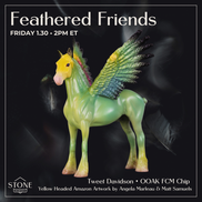 Tweet Davidson FCM OOAK Chip Standing Drafter by Angela Marleau and Matt Samuels FTF26
