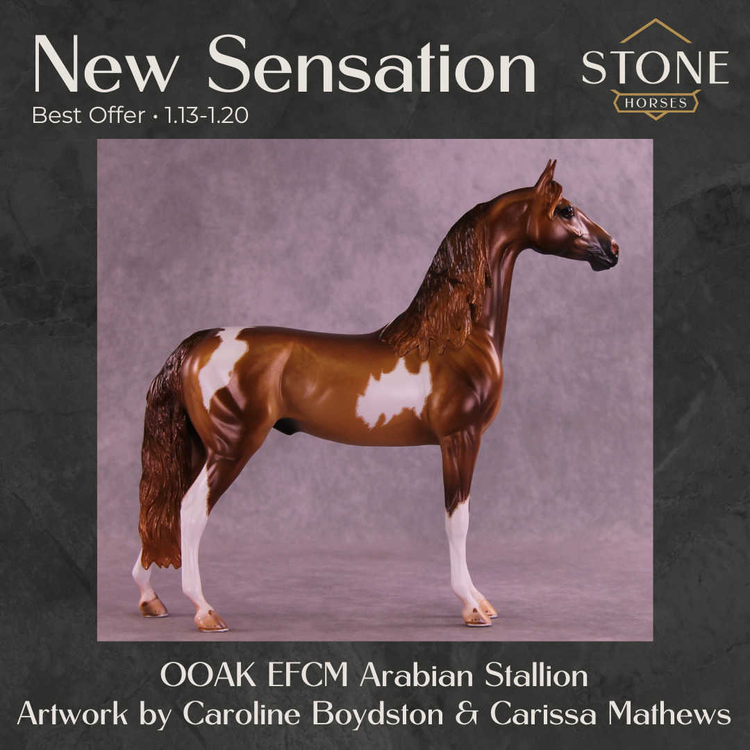 New Sensation OOAK EFCM Arabian Stallion by Caroline Boydston & Carissa Mathews Best Offer 1.13.2026