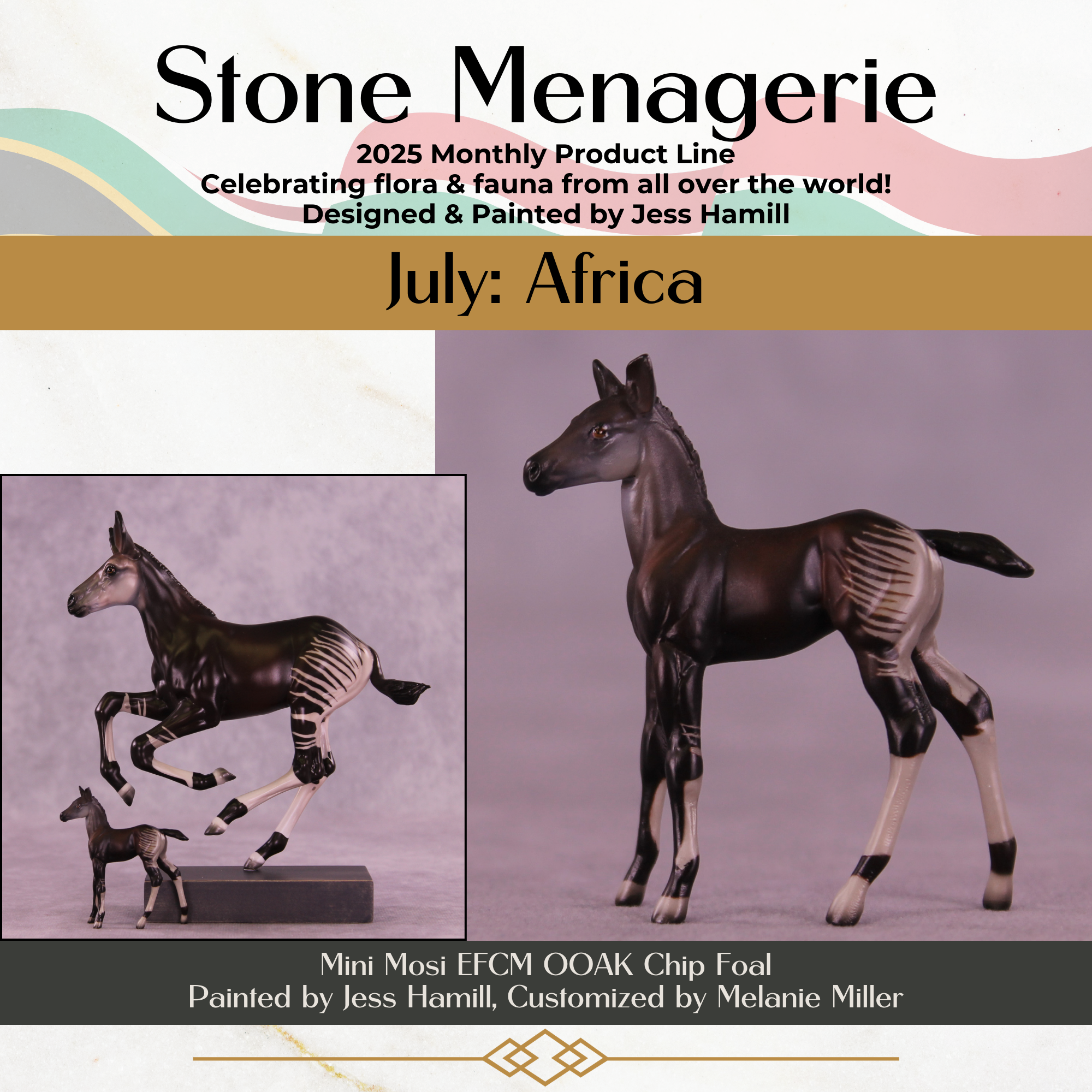 Mini Mosi OOAK EFCM Chip Foal by Jess Hamill &amp; Melanie Miller SCD26