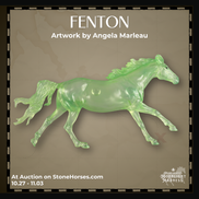 Fenton OOAK FCM Clear Volo by Angela Marleau MM26