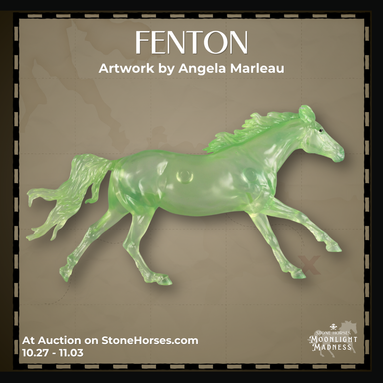 Fenton OOAK FCM Clear Volo by Angela Marleau MM26