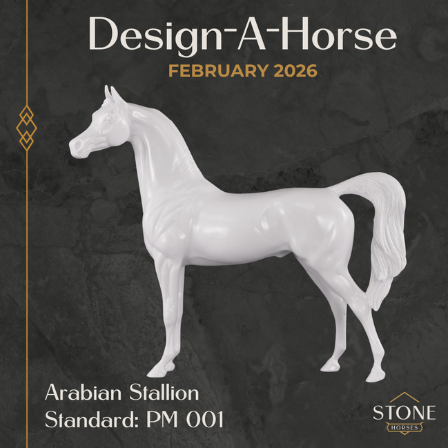 Design-A-Horse Arabian Stallion February Release DAH26 PM001