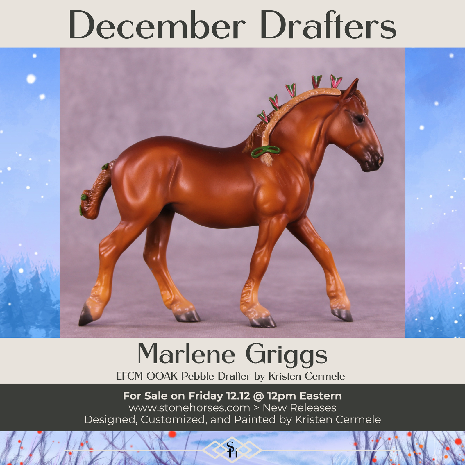 Marlene Griggs OOAK EFCM Pebble Drafter by Kristen Cermele GS1225
