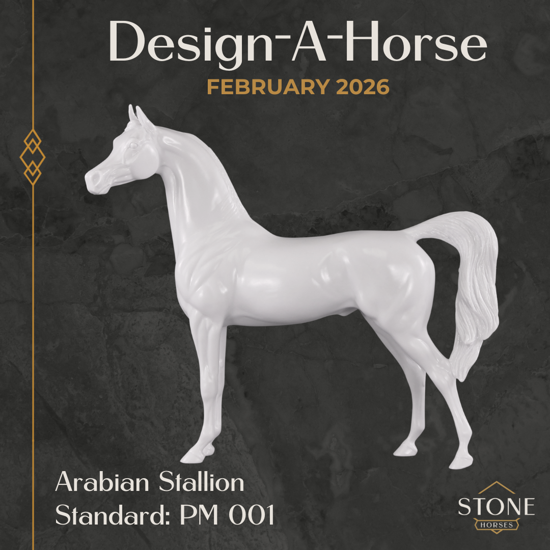Design-A-Horse Stone Arabian Stallion PM001 - February release 2026