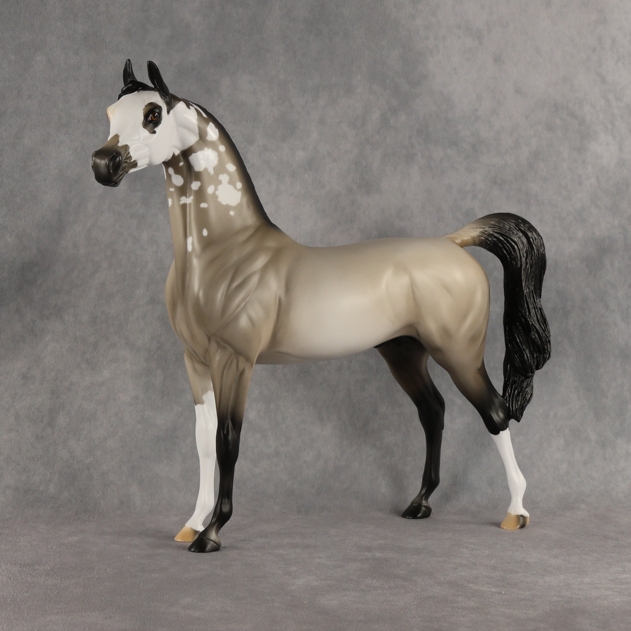 A Song of Ice and Flocks OOAK Arabian Stallion by Alex Fortman DDOOAKs26