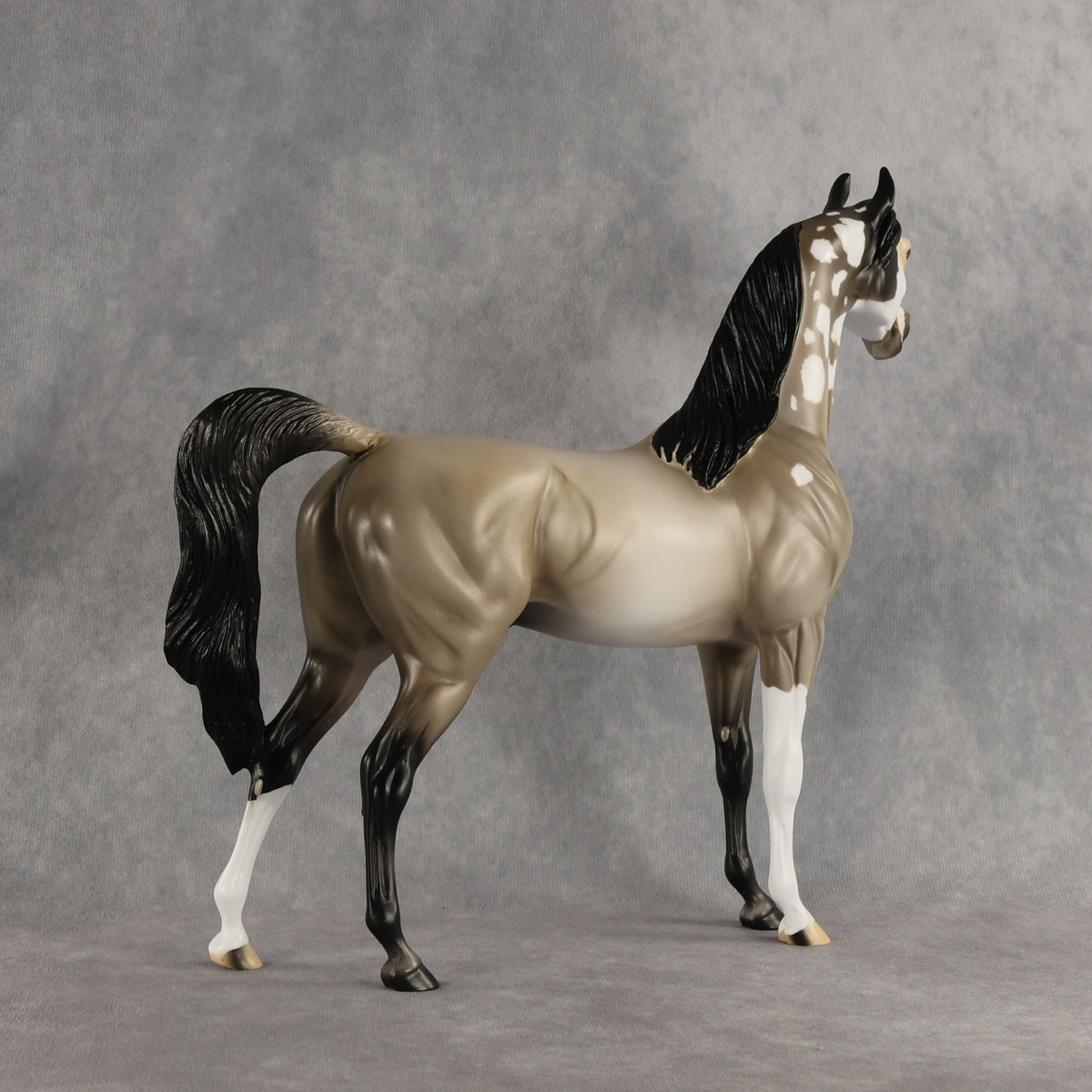 A Song of Ice and Flocks OOAK Arabian Stallion by Alex Fortman DDOOAKs26