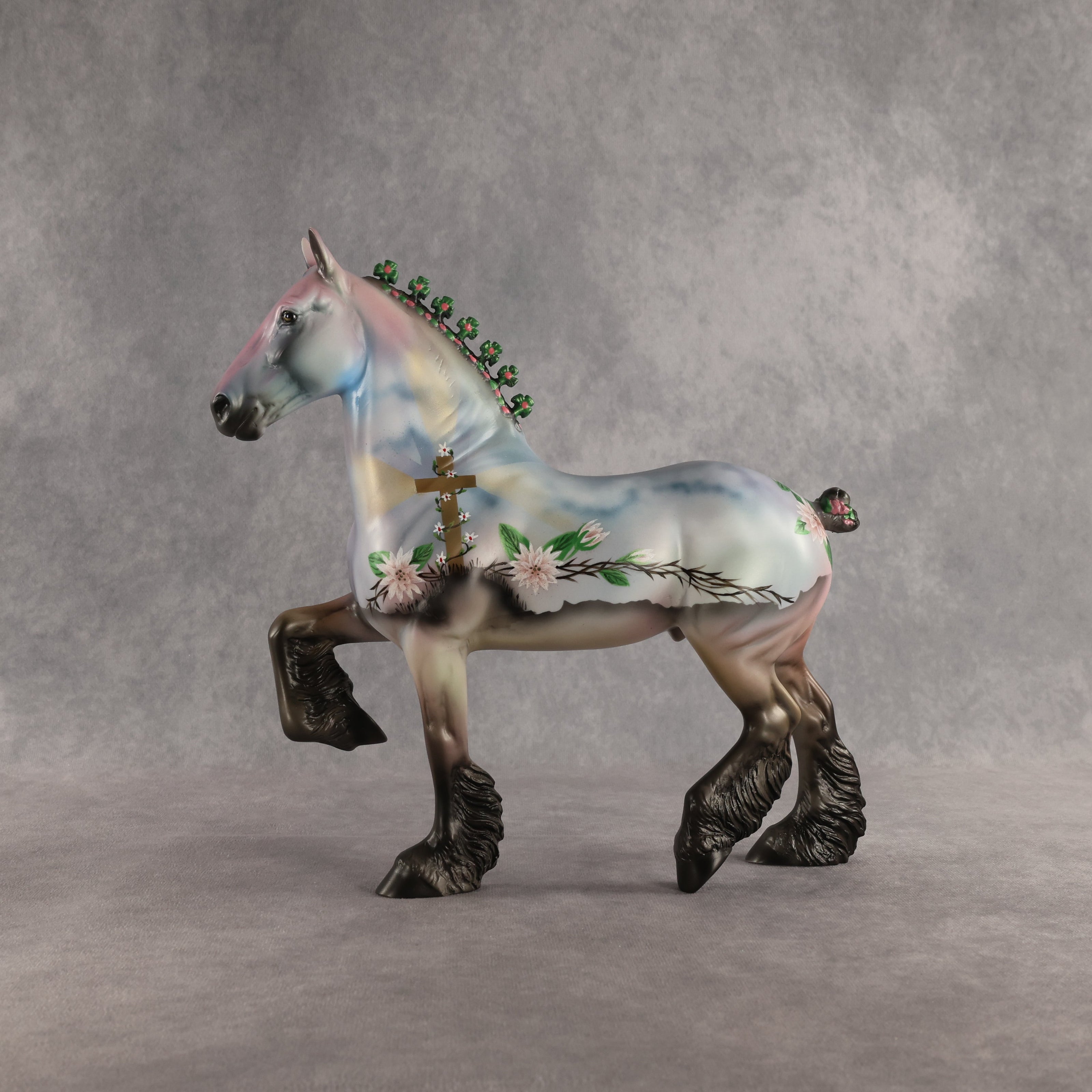 A Call Comes Ringing To Me OOAK Trotting Drafter by Dawn Quick SHCF26