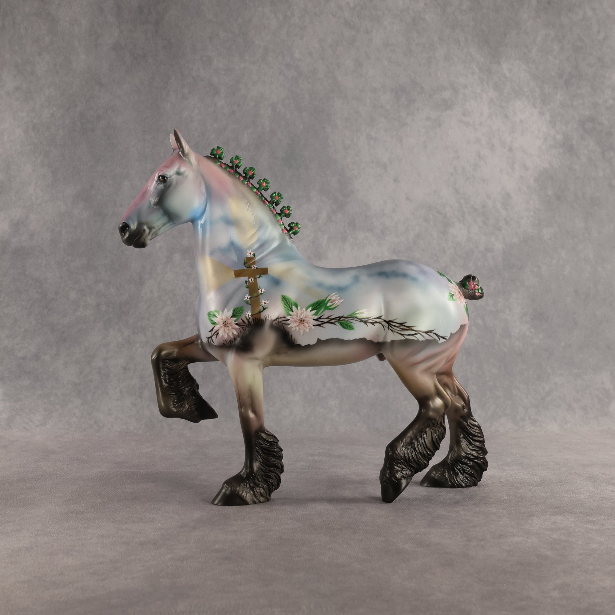 A Call Comes Ringing To Me OOAK Trotting Drafter by Dawn Quick SHCF26