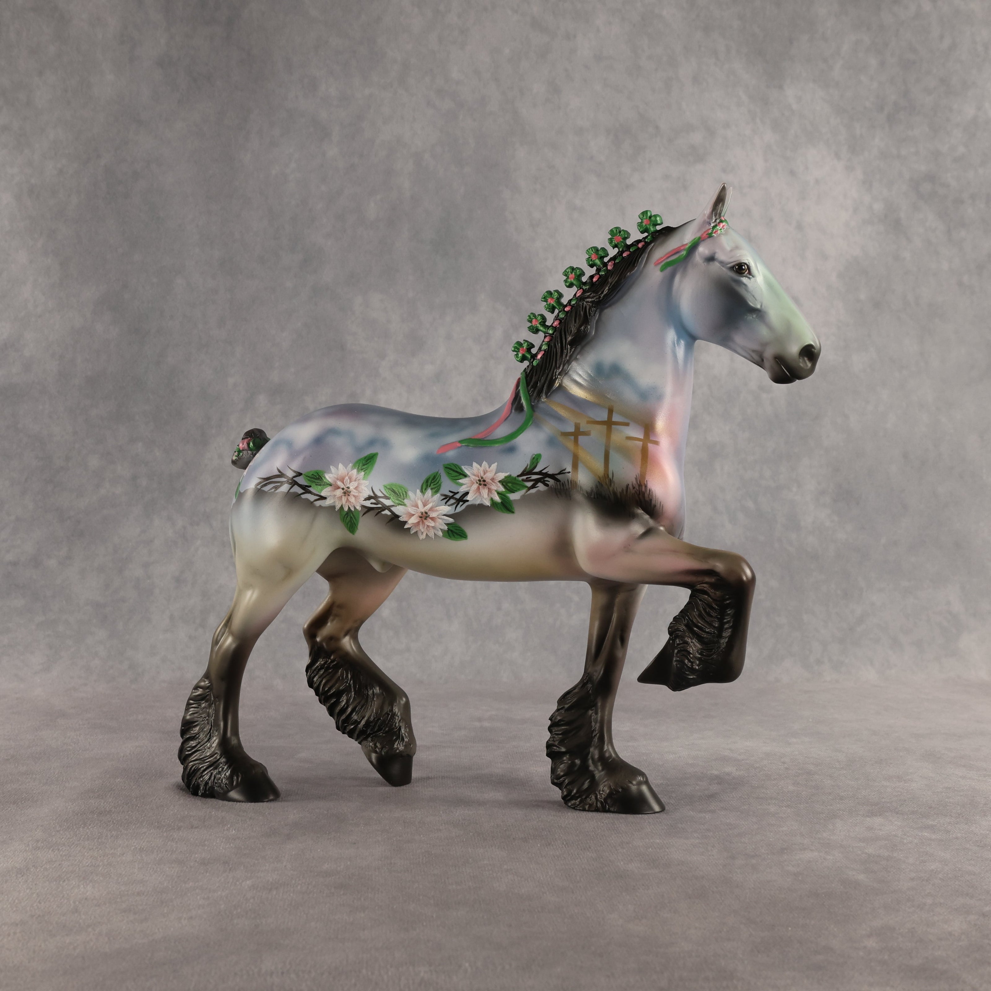 A Call Comes Ringing To Me OOAK Trotting Drafter by Dawn Quick SHCF26