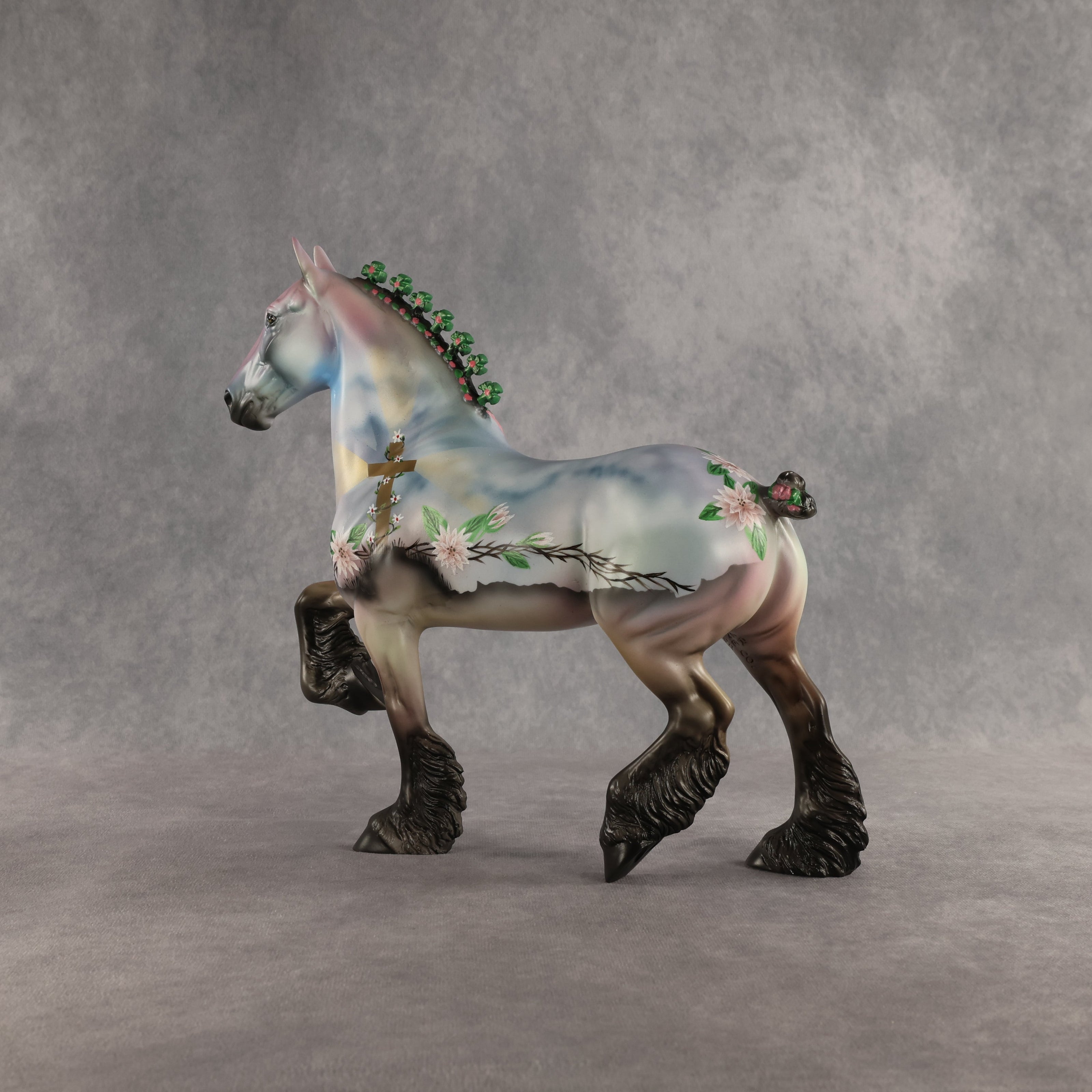 A Call Comes Ringing To Me OOAK Trotting Drafter by Dawn Quick SHCF26