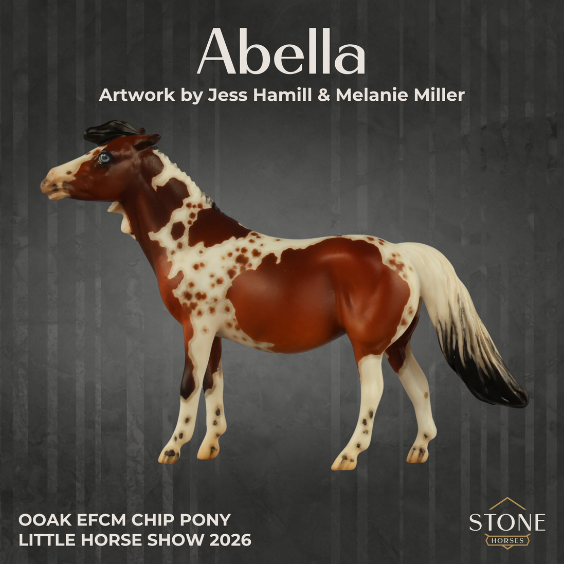 Abella OOAK EFCM Chip Pony by Jess Hamill & Melanie Miller LHS26