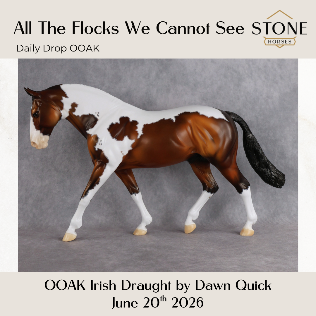 All The Flocks We Cannot See OOAK Irish Draught by Dawn Quick DDOOAKs26