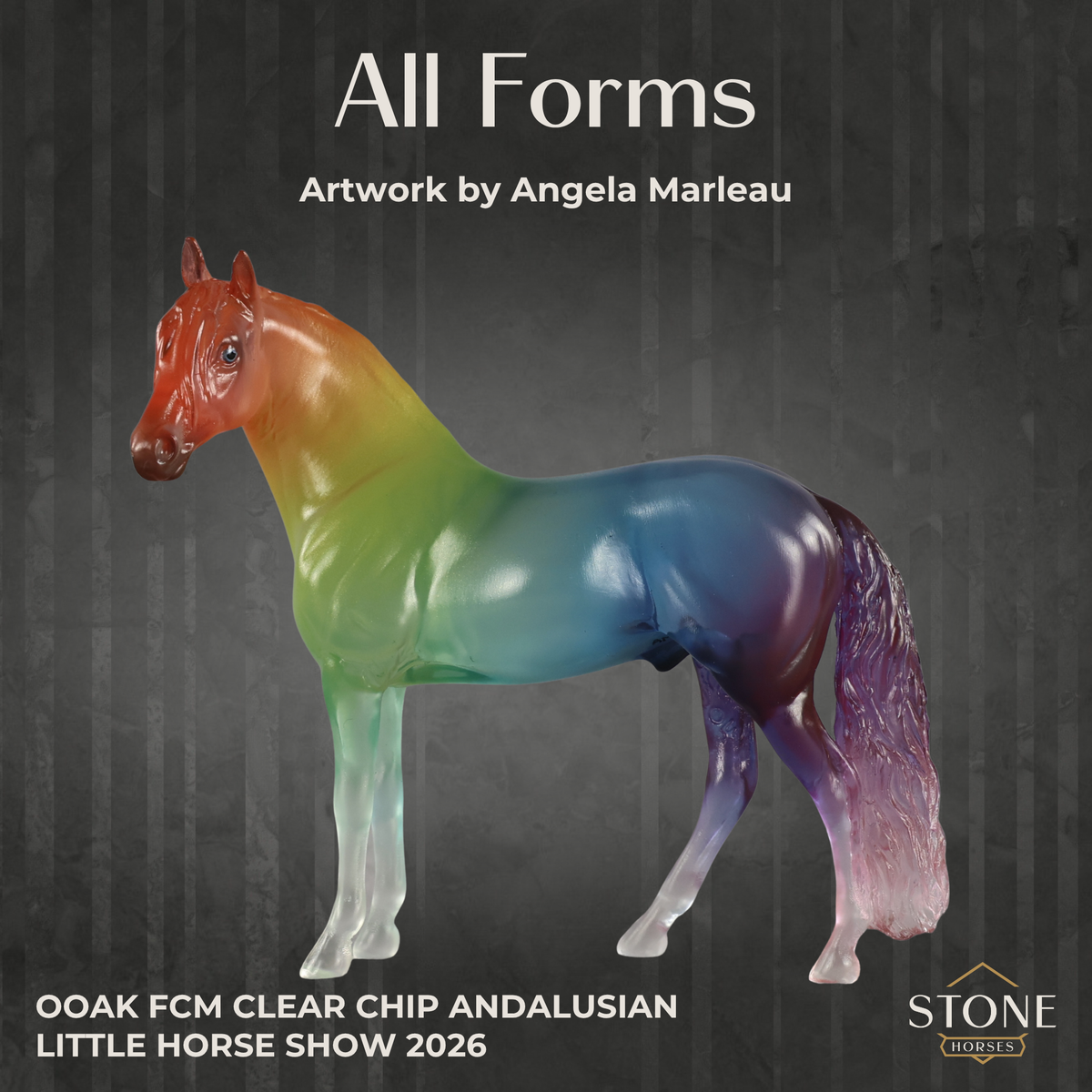 All Forms OOAK FCM Clear Chip Andalusian by Angela Marleau LHS26