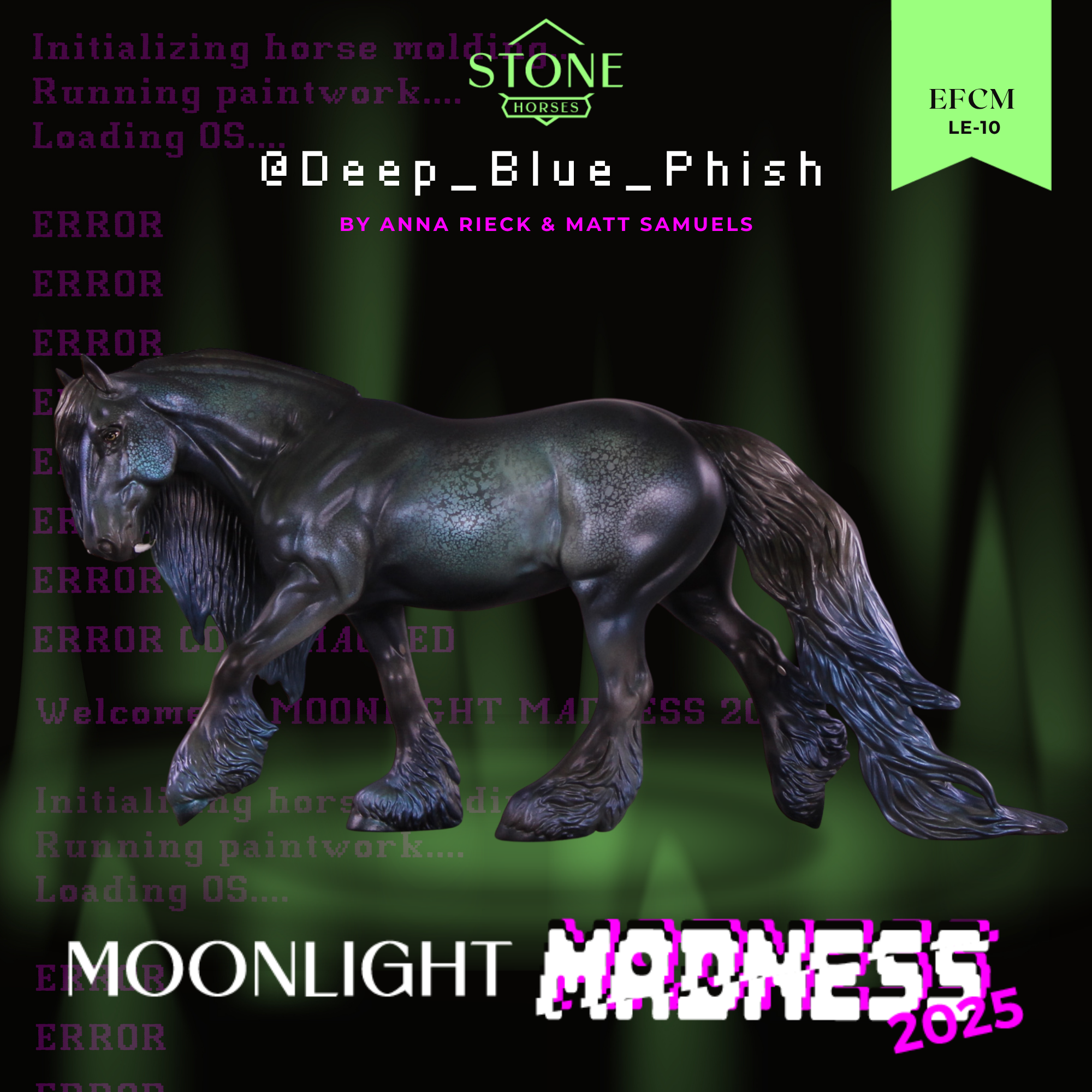 Deep Blue Phish LE-10 EFCM Irish Cob by Anna Rieck MM25