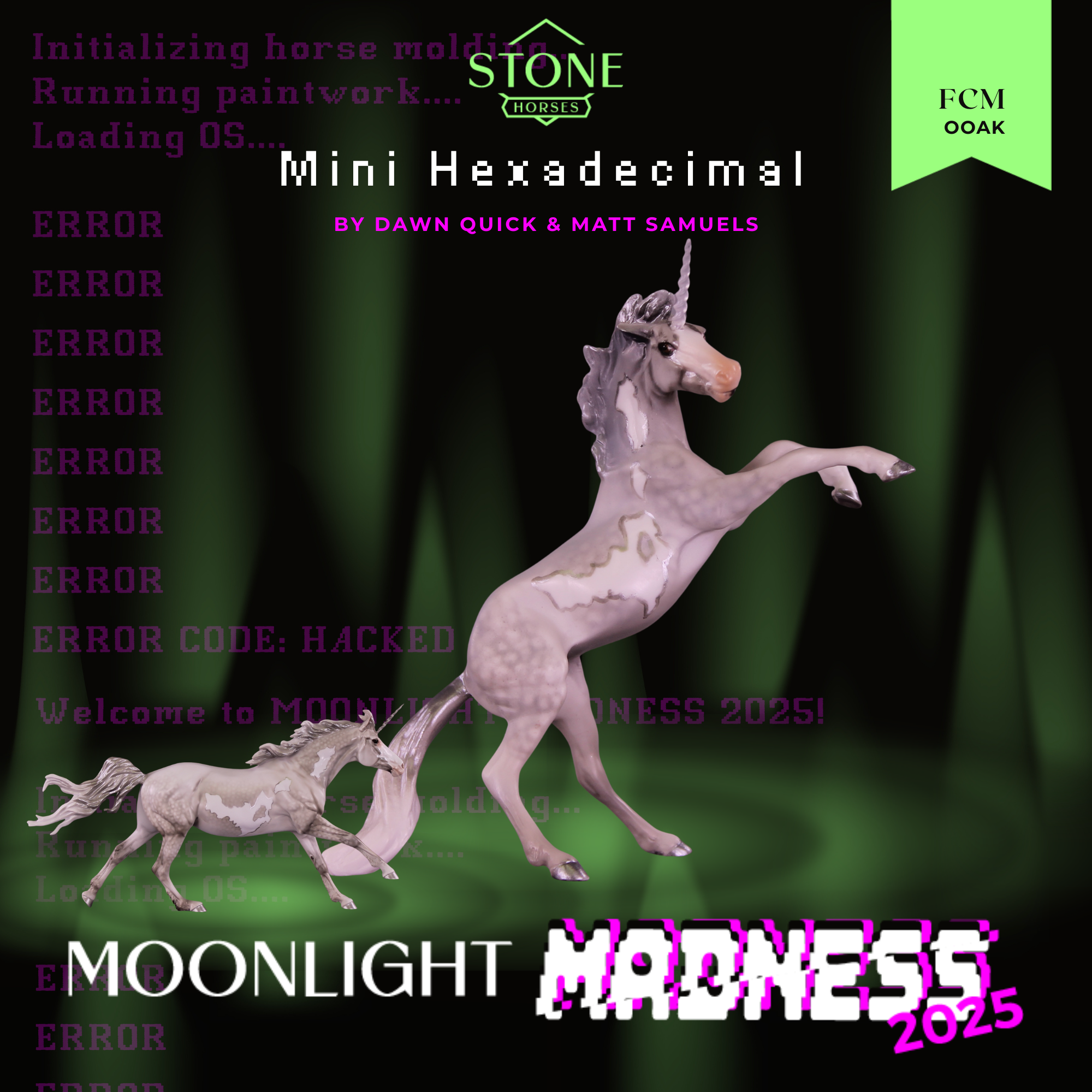 Mini Hexadecimal OOAK FCM Chip Mustang by Dawn Quick &amp; Matt Samuels SCD26