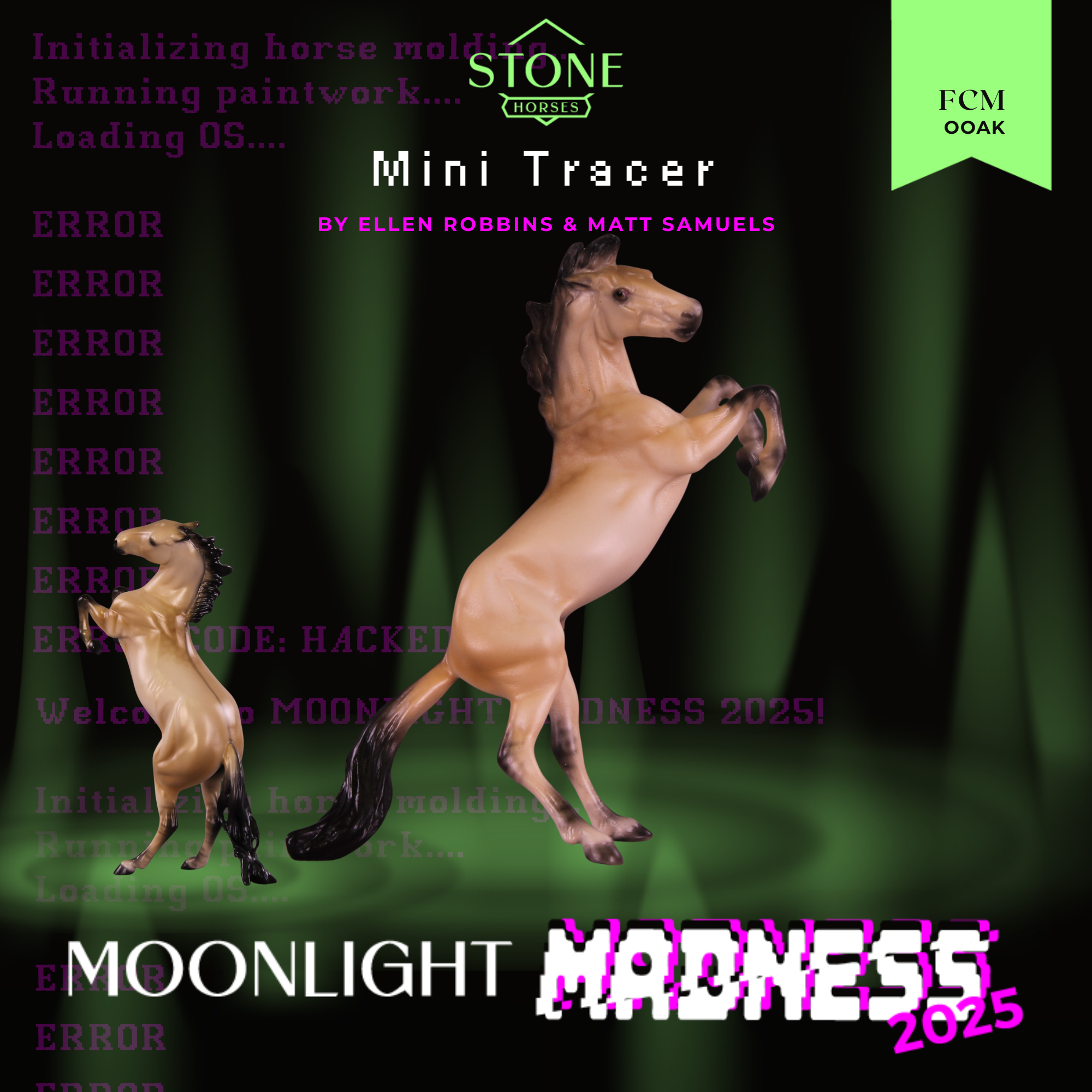 Mini Tracer OOAK FCM Chip Mustang by Ellen Robbins &amp; Matt Samuels SCD26