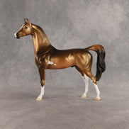 Antique Bronze Sorrow OOAK Arabian Stallion by Alex Fortman SHCF26