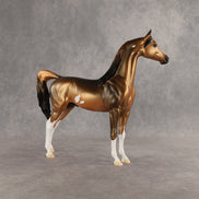 Antique Bronze Sorrow OOAK Arabian Stallion by Alex Fortman SHCF26