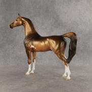 Antique Bronze Sorrow OOAK Arabian Stallion by Alex Fortman SHCF26