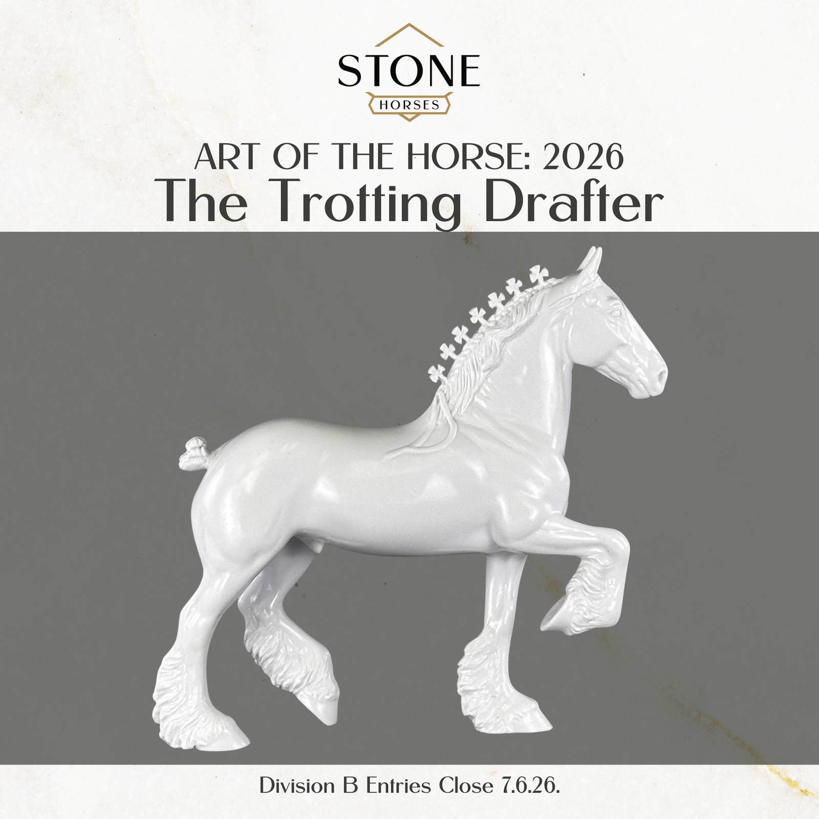 Art of the Horse 2026 Blank Trotting Drafter Body