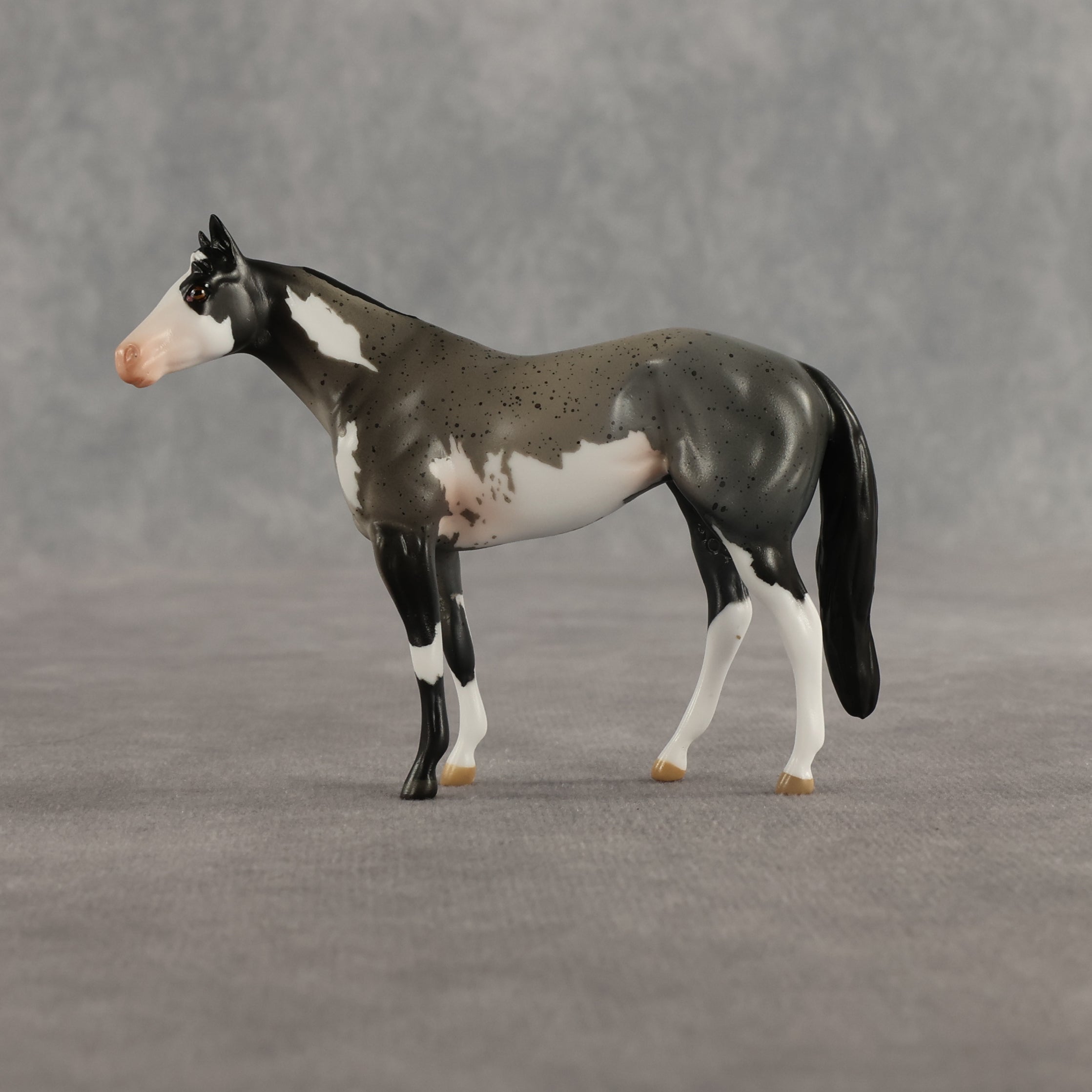 Azul & Cyan OOAK Chip FCM Stock Horse & Chip Foal by Anna Rieck SCD26