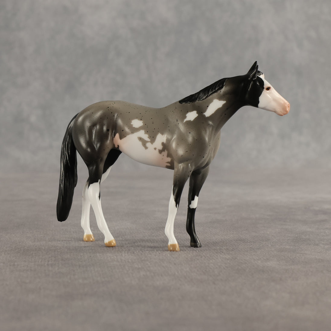 Azul & Cyan OOAK Chip FCM Stock Horse & Chip Foal by Anna Rieck SCD26