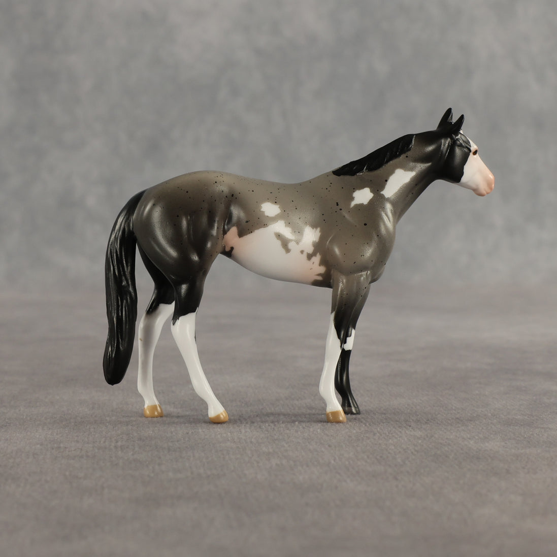 Azul & Cyan OOAK Chip FCM Stock Horse & Chip Foal by Anna Rieck SCD26