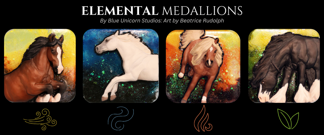 Art of the Horse Elemental Chips Set LE-10 Chip Sets by Anna Rieck EQ25