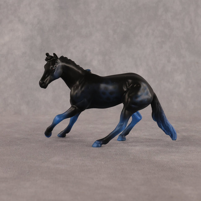 Bet Me Blue OOAK Chip Cutting Horse by Anna Rieck LHS26