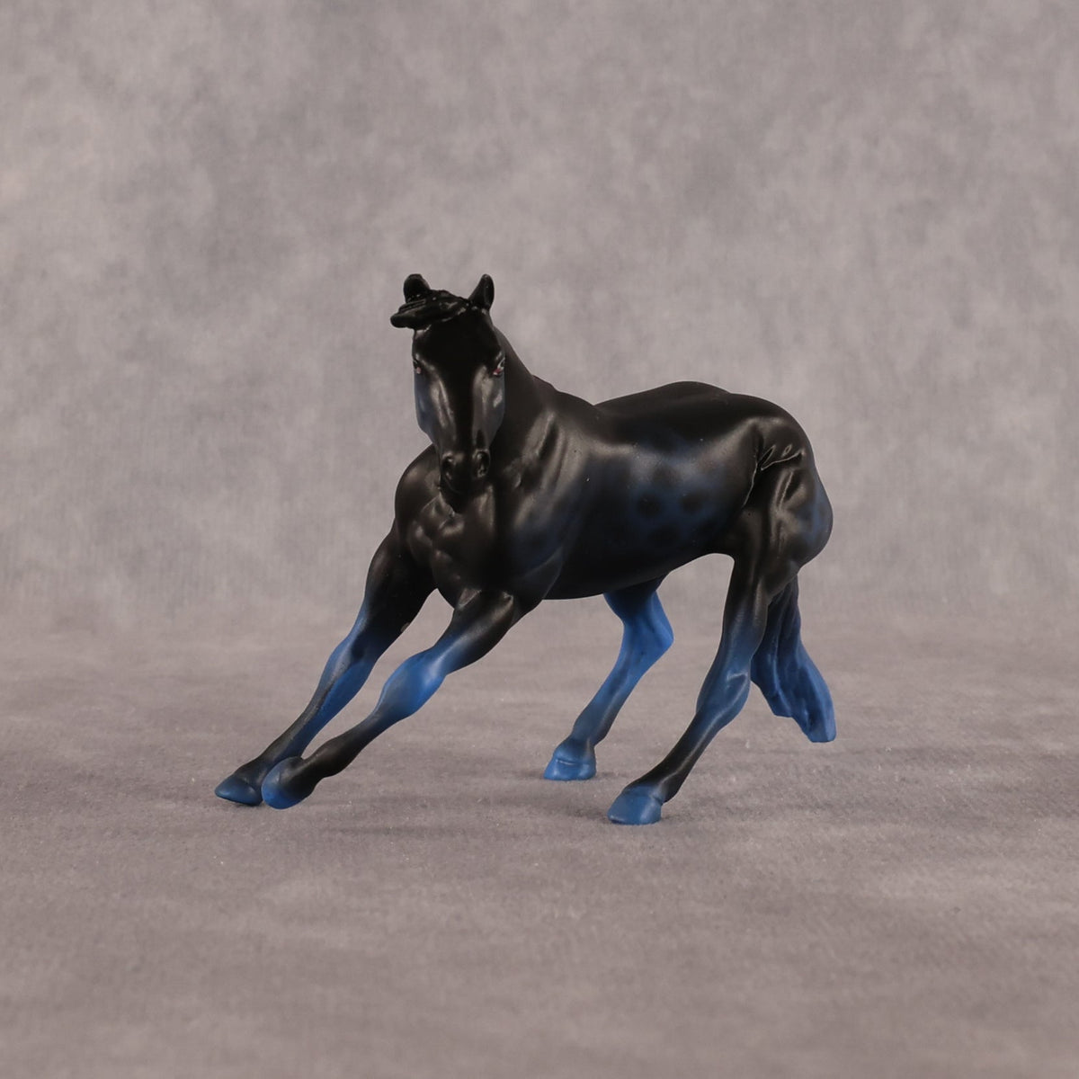 Bet Me Blue OOAK Chip Cutting Horse by Anna Rieck LHS26