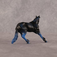 Bet Me Blue OOAK Chip Cutting Horse by Anna Rieck LHS26