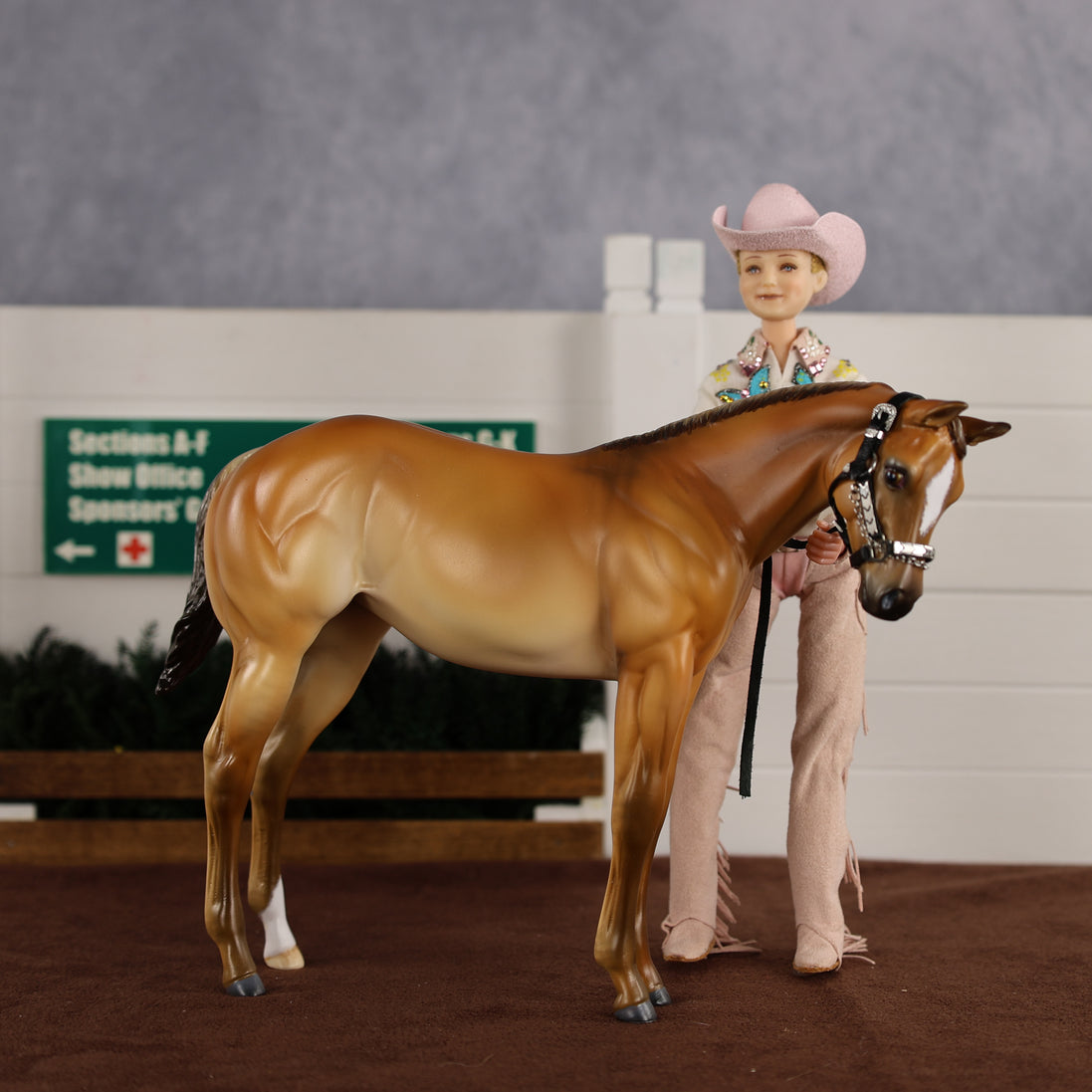 Beverly Peaches OOAK EFCM Stock Horse Weanling by Tiffany Purdy GS26