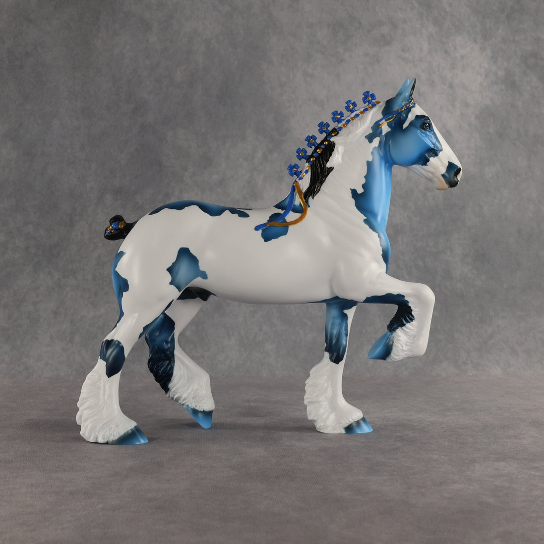 Big Blue OOAK Trotting Drafter by Dawn Quick SHCF26