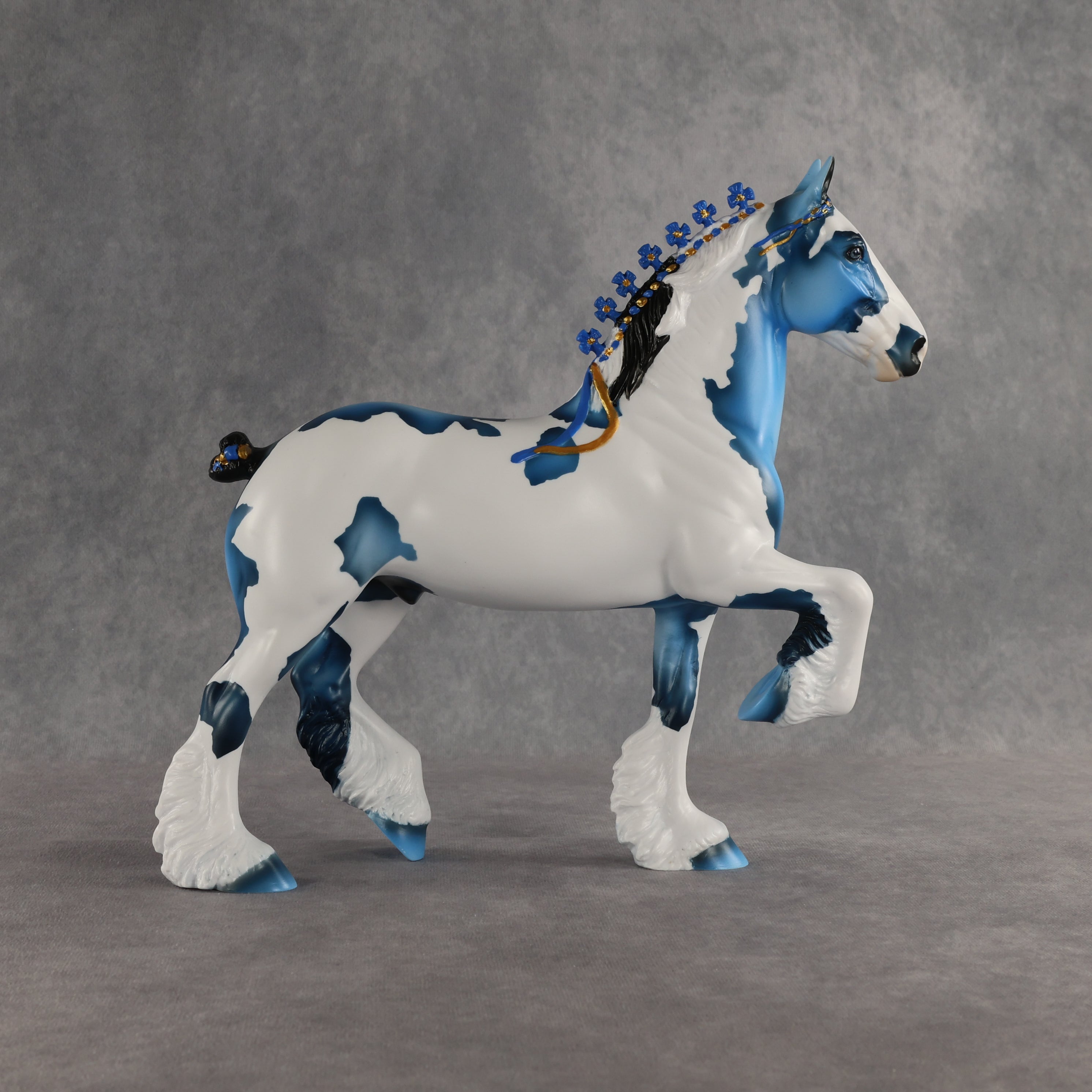 Big Blue OOAK Trotting Drafter by Dawn Quick SHCF26