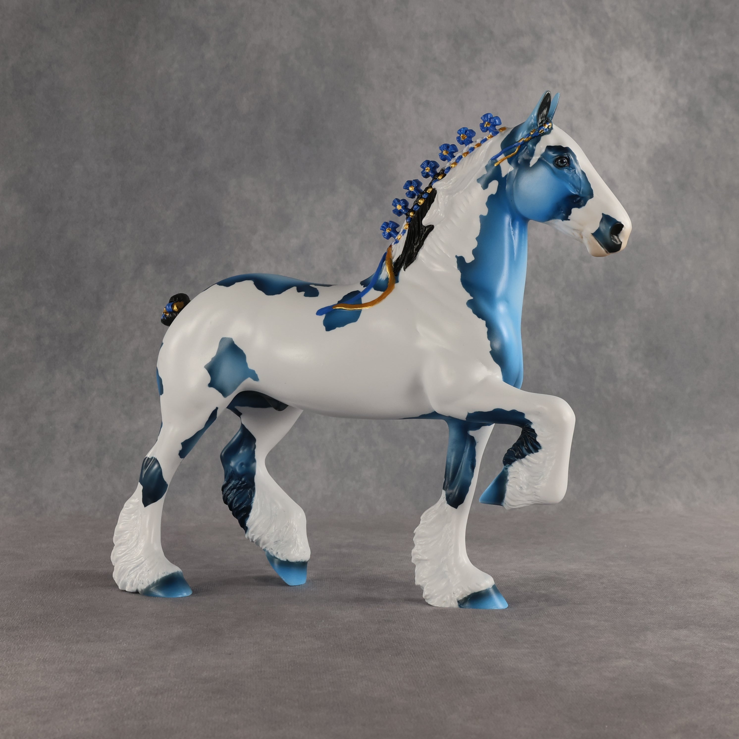 Big Blue OOAK Trotting Drafter by Dawn Quick SHCF26