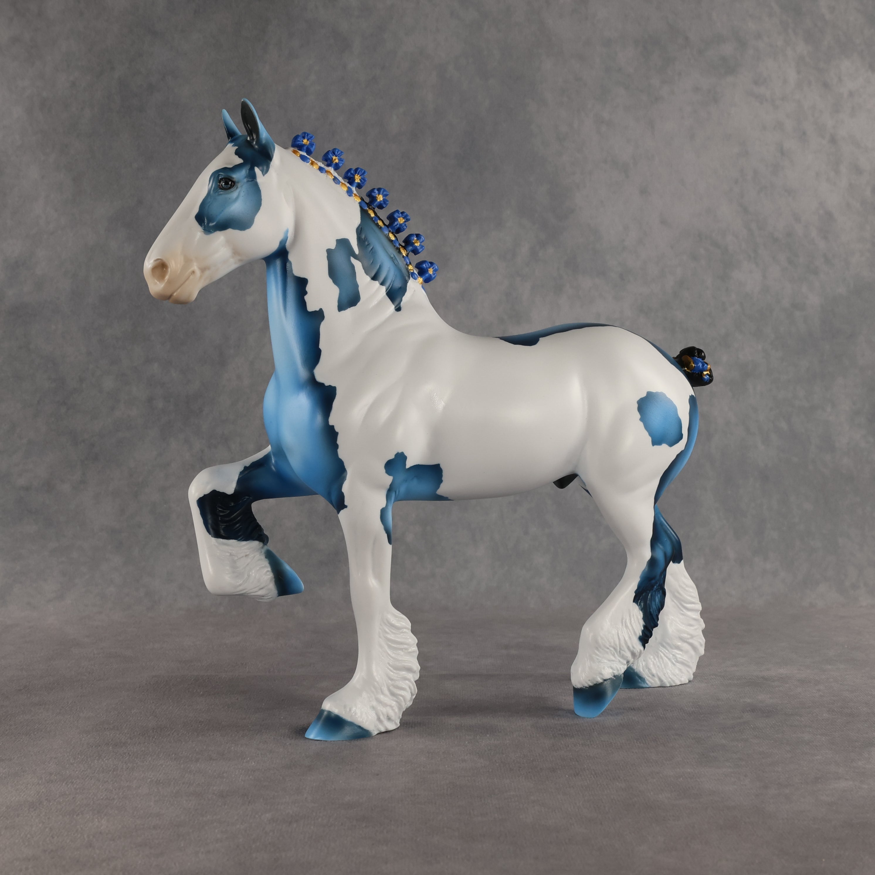 Big Blue OOAK Trotting Drafter by Dawn Quick SHCF26