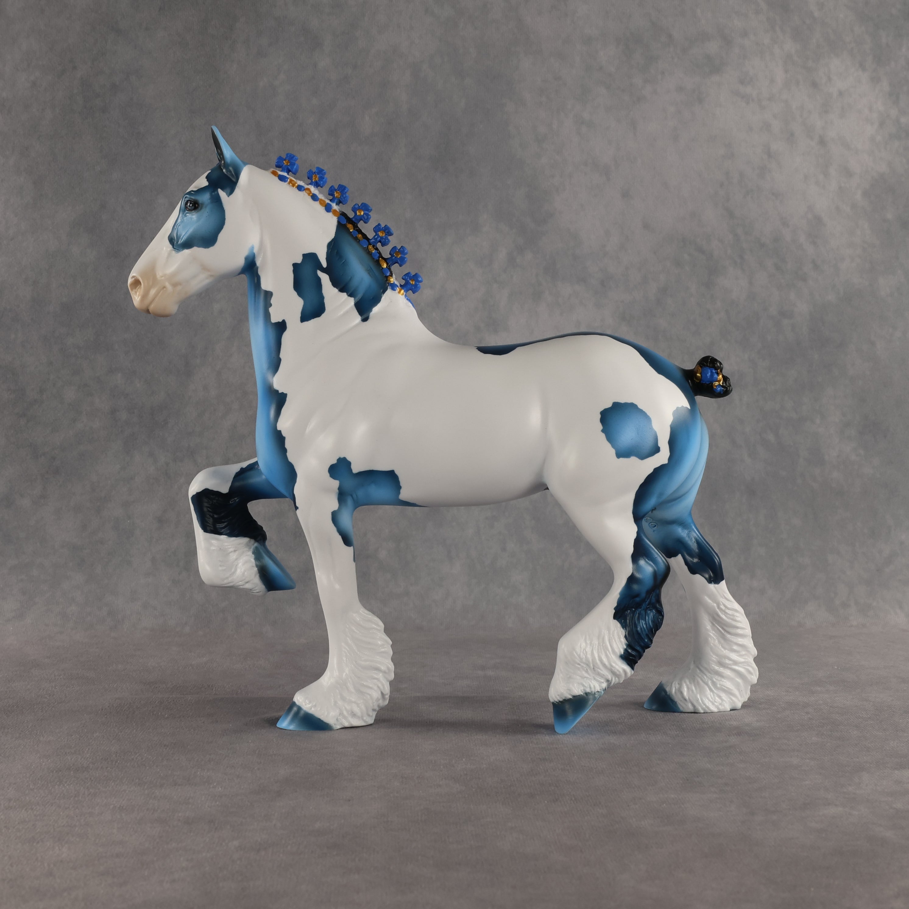Big Blue OOAK Trotting Drafter by Dawn Quick SHCF26