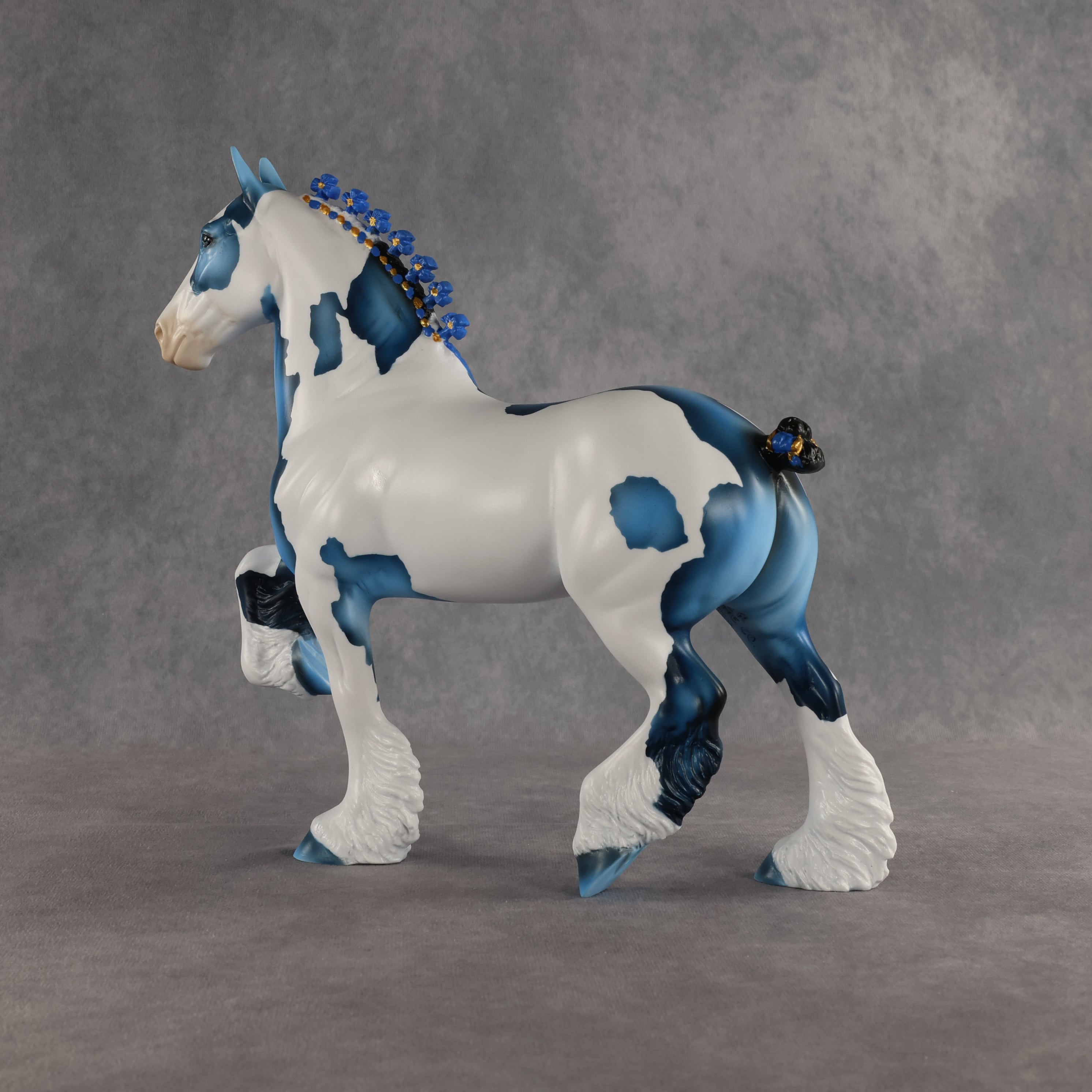 Big Blue OOAK Trotting Drafter by Dawn Quick SHCF26