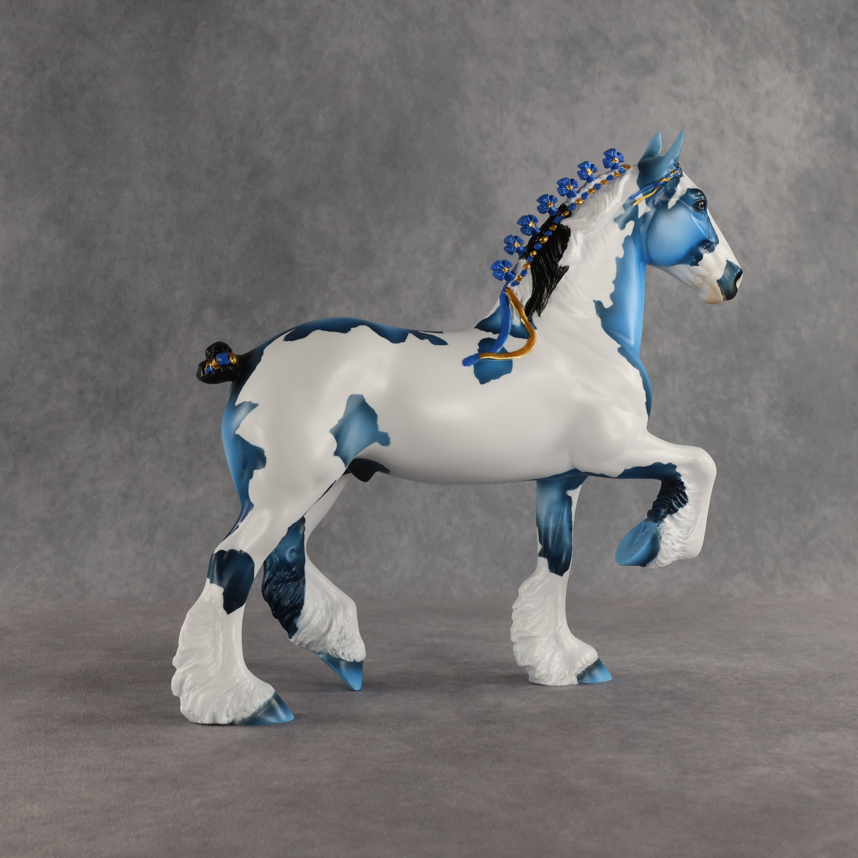 Big Blue OOAK Trotting Drafter by Dawn Quick SHCF26