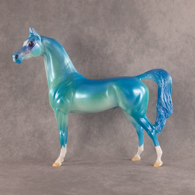 Blue Raspberry Slushie OOAK Arabian Stallion by Erin Corbett EQ26